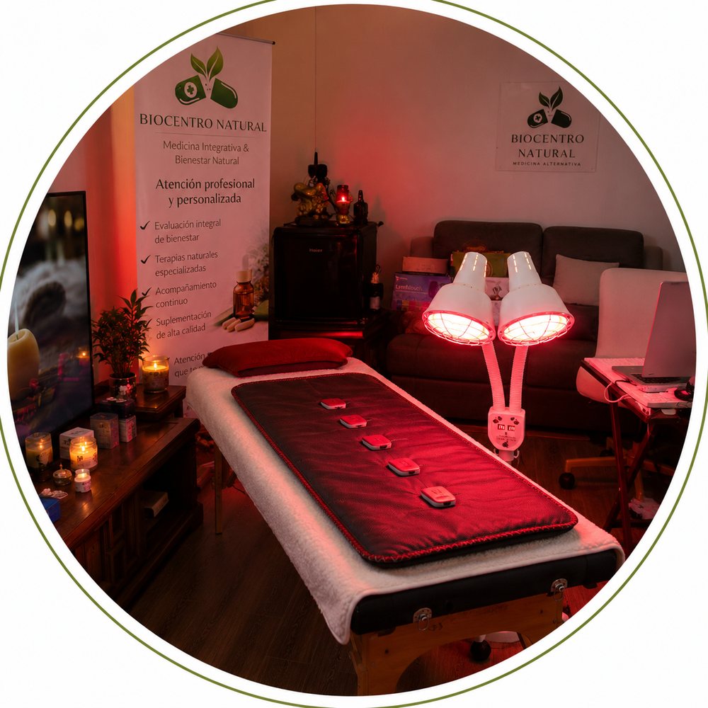 Sala de terapia con equipo de terapia infrarroja